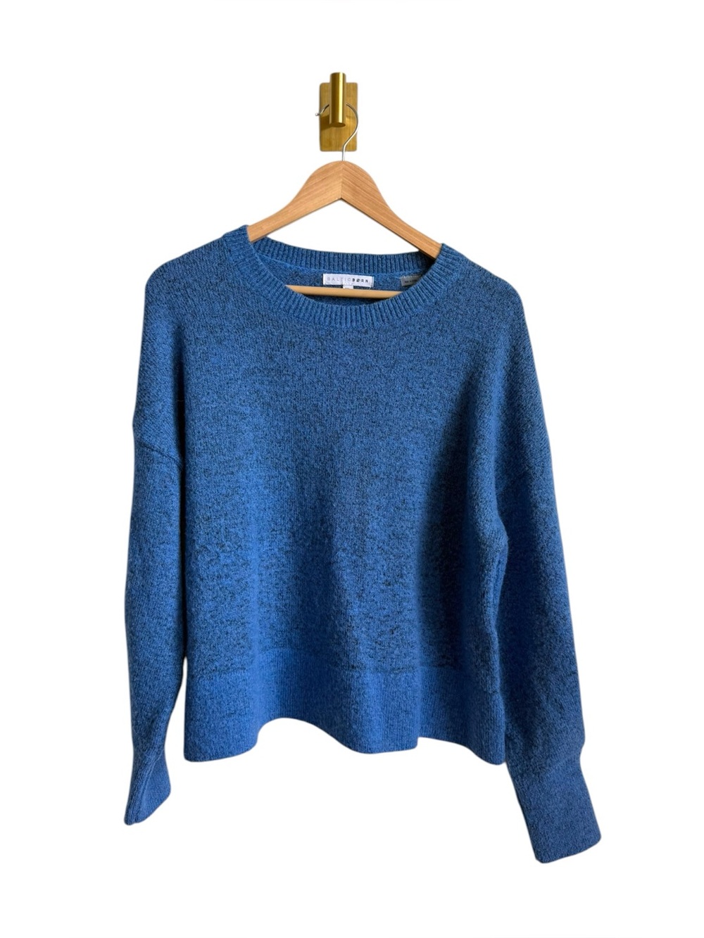Baltic Born Blue Chunky Oversized Crewneck Sweater Women's XL